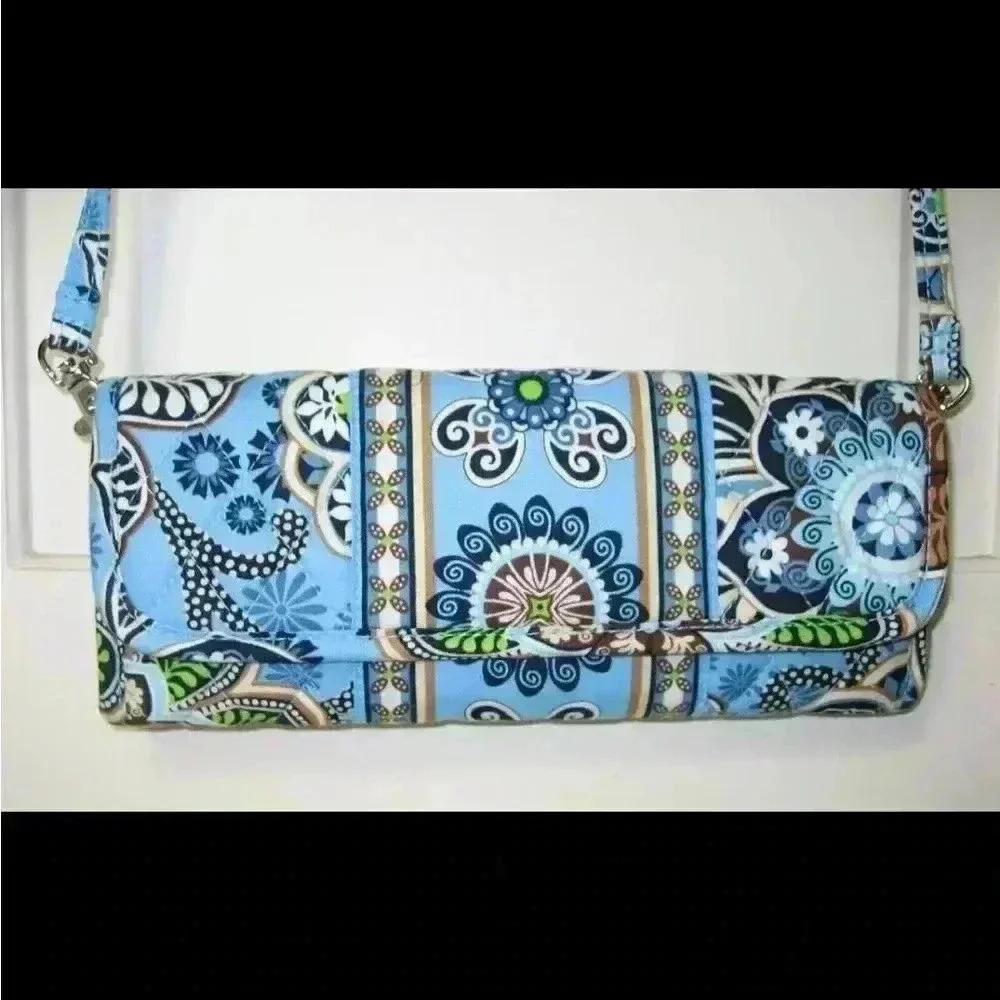 Vera Bradley Trifold Wallet Crossbody
Strap in Bali Blue - Picture 2 of 4